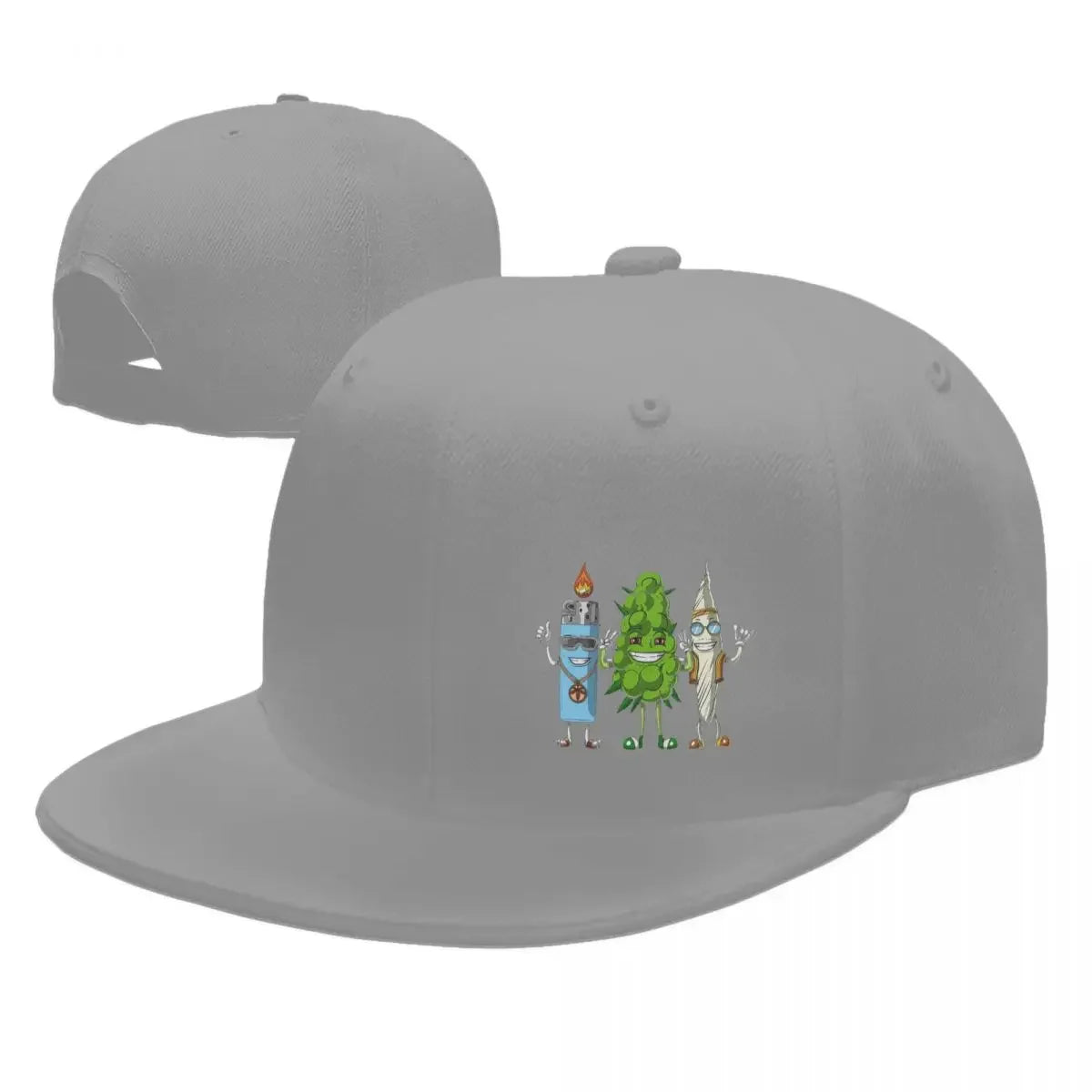 Weed Bud Joint Graphic Snapback Cap