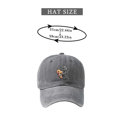 Retro Violent Bear Washed Baseball Cap