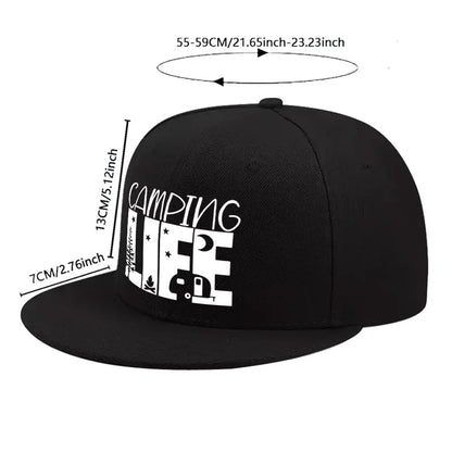 Camping Life Adventure Snapback Cap