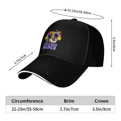 I Am A Bad Wiper Humor Baseball Cap