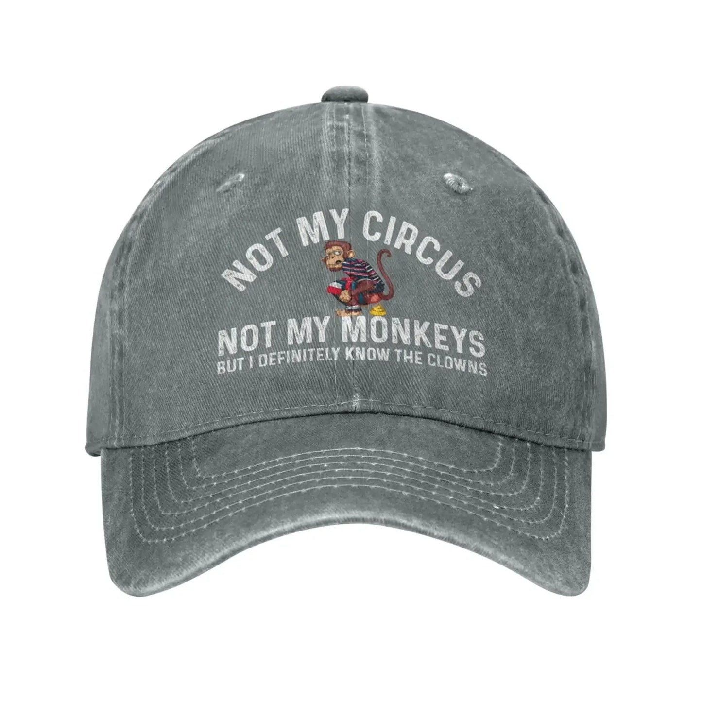 Funny Clown Quote Vintage Baseball Cap