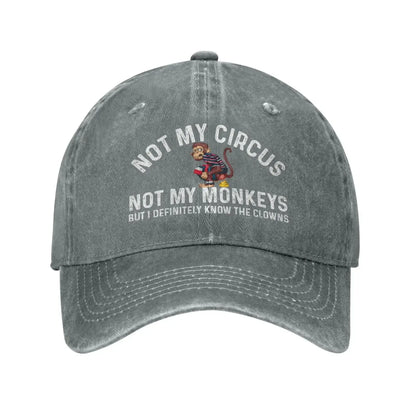 Funny Clown Quote Vintage Baseball Cap