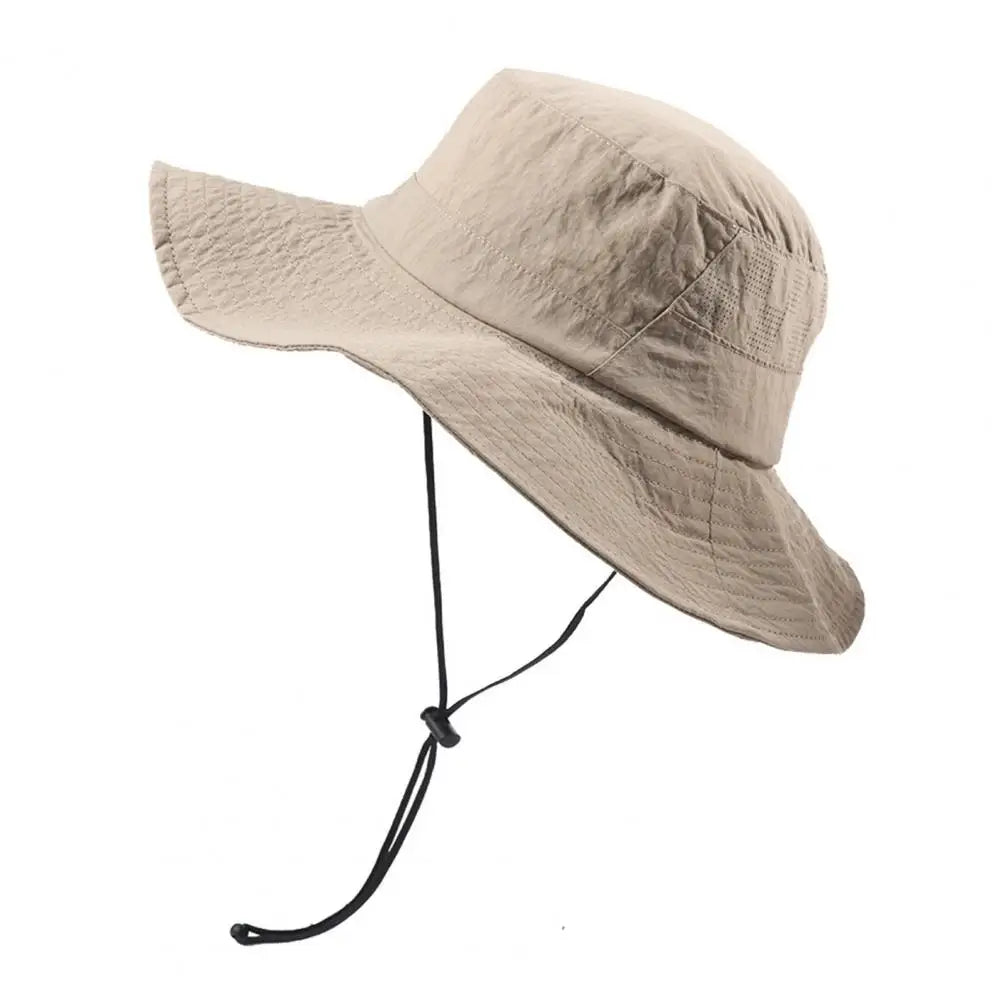 Waterproof Quick-Dry Adjustable Drawstring Bucket Hat