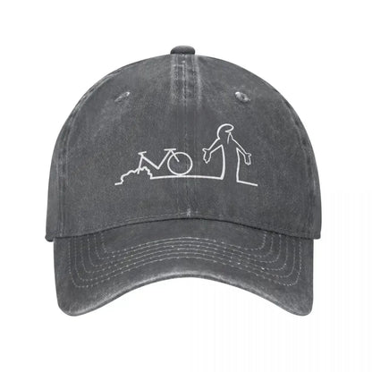 Bicycle La Linea Art Baseball Cap