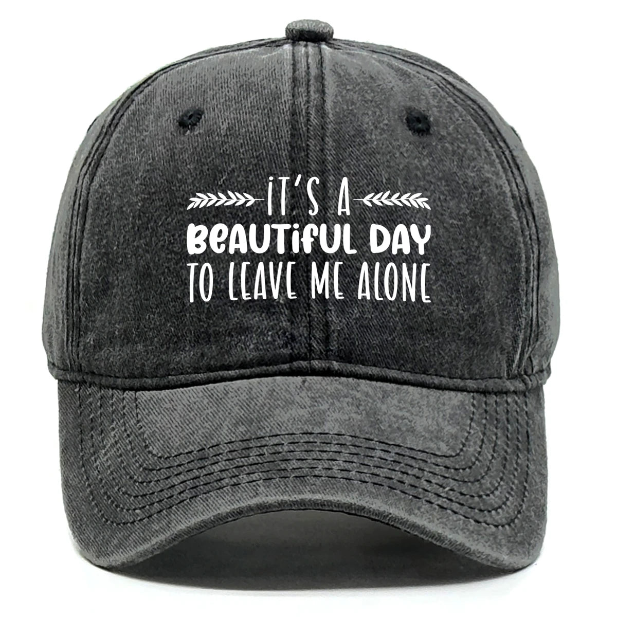 Vintage Washed Cotton Phrase Baseball Cap