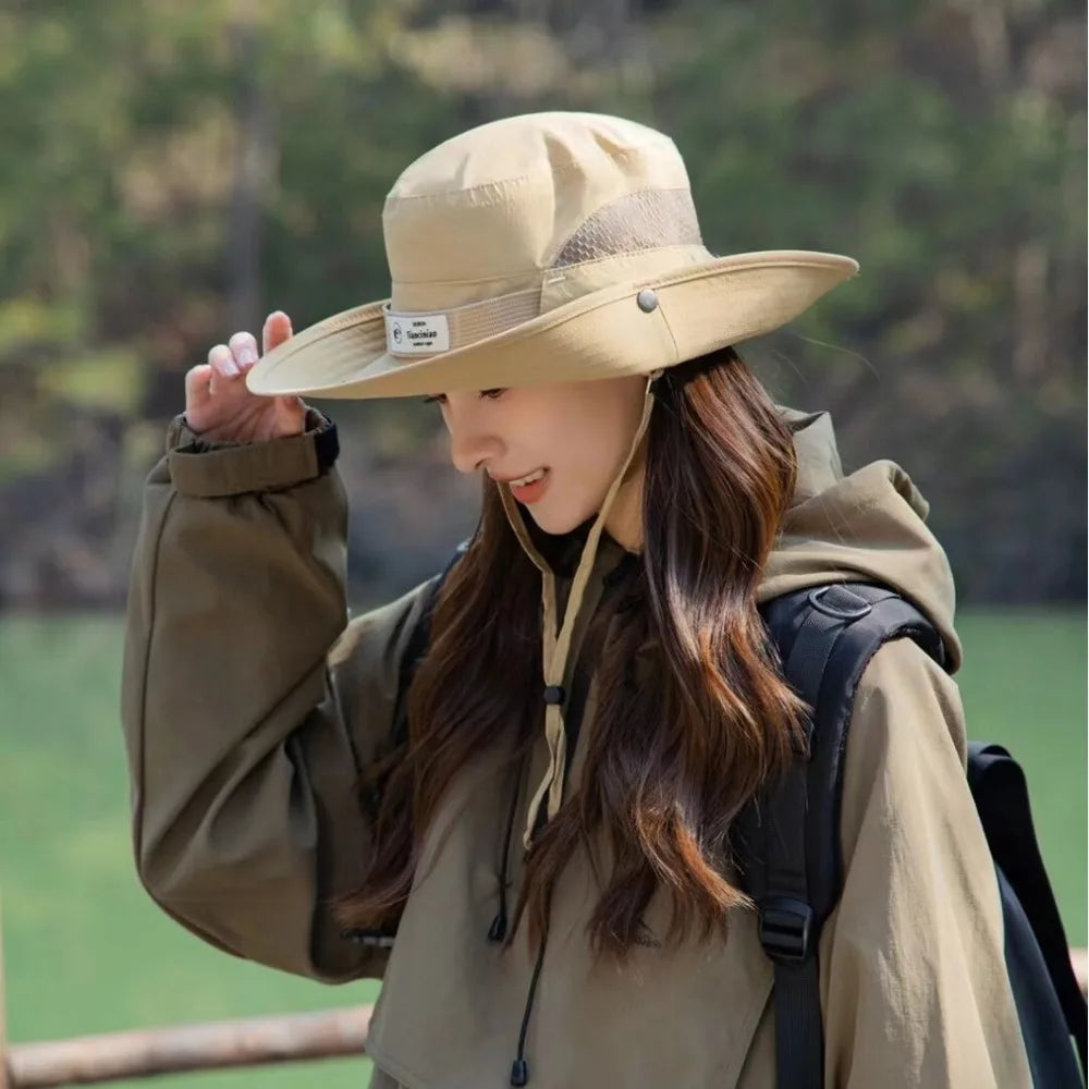 Korean Style Outdoor Sun Protection Bucket Hat