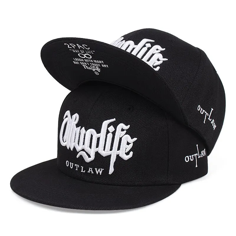 Thuglife Embroidered Adult Adjustable Hip-Hop Snapback Cap