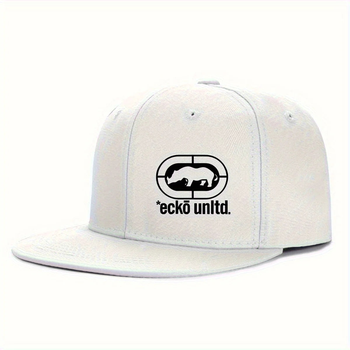 Fun Pattern Unisex Adjustable Flat Brim Snapback Cap