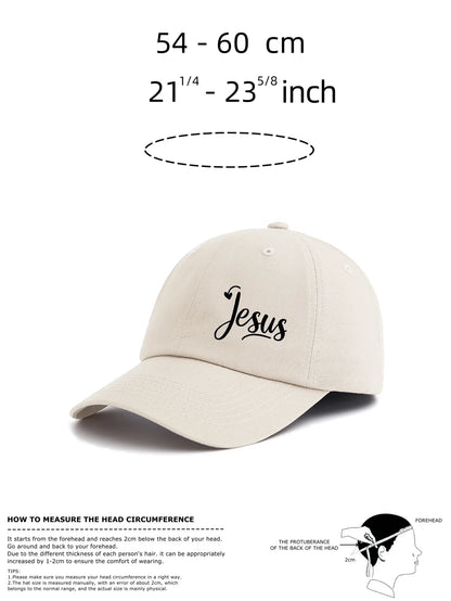 Retro Jesus Print Dad Baseball Cap