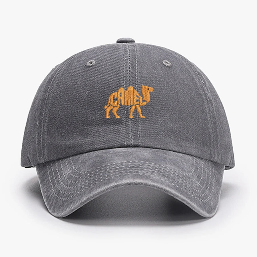 Camel Embroidered Exquisite Animal Vintage Cotton