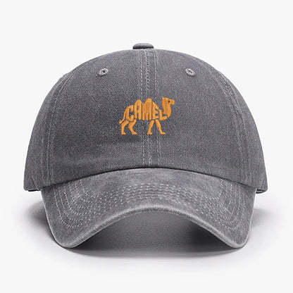 Camel Embroidered Exquisite Animal Vintage Cotton