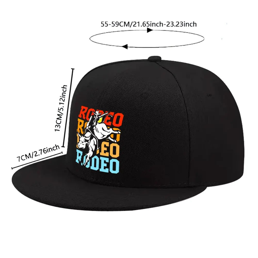 Rodeo Bull Riding Snapback Cap