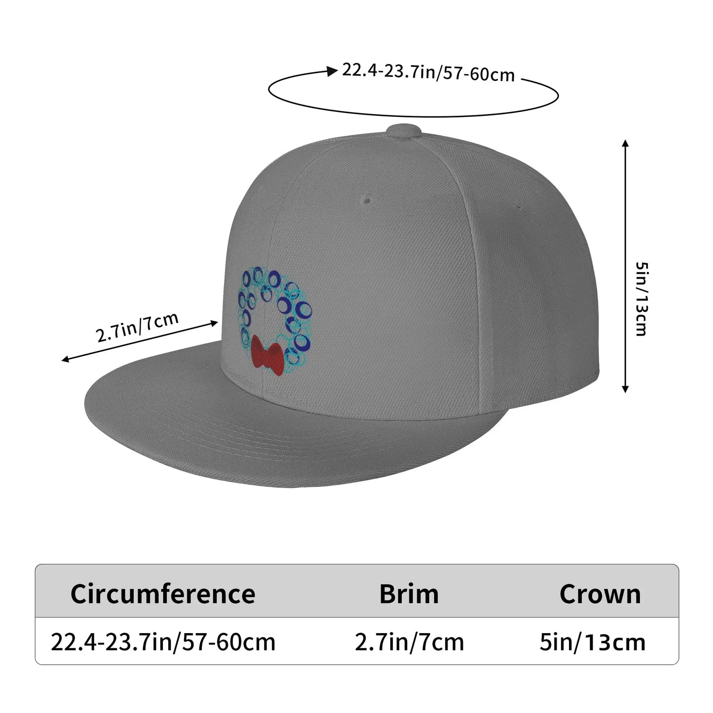 Winter Holiday Wreath Snapback Cap