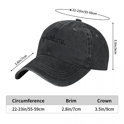 Bicycle Heartbeat Cycling Art Baseball Cap