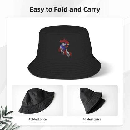 Puerto Rican Rooster Flag Bucket Hat