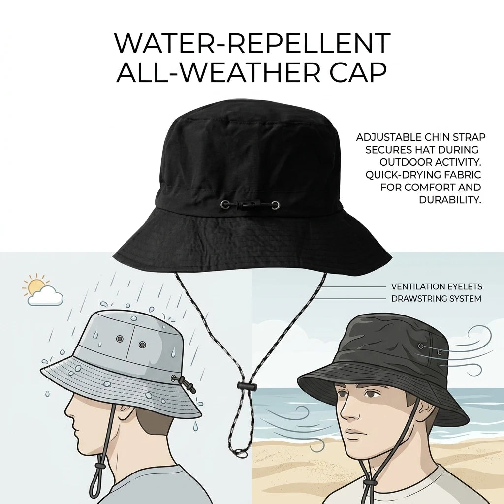 Waterproof Fisherman Hat Women Summer Bucket Hat