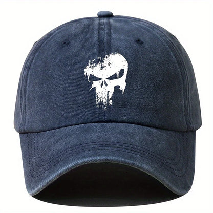 Printed Skull Baseball Hat Outdoor