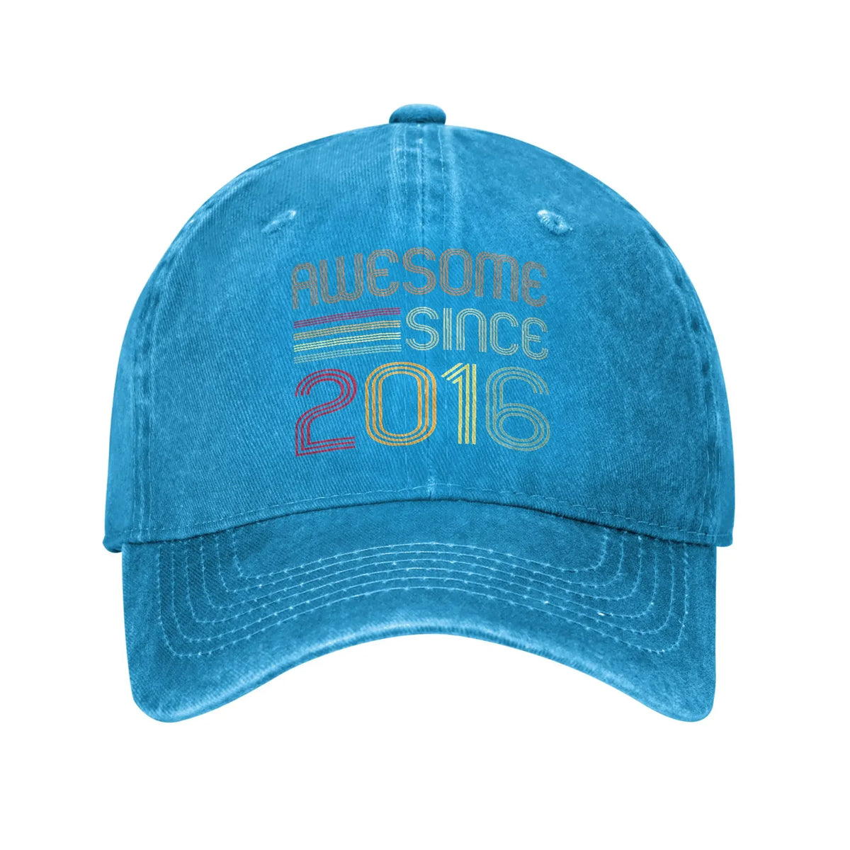 Awesome Since 2016 10th Birthday Distressed Baseball Cap