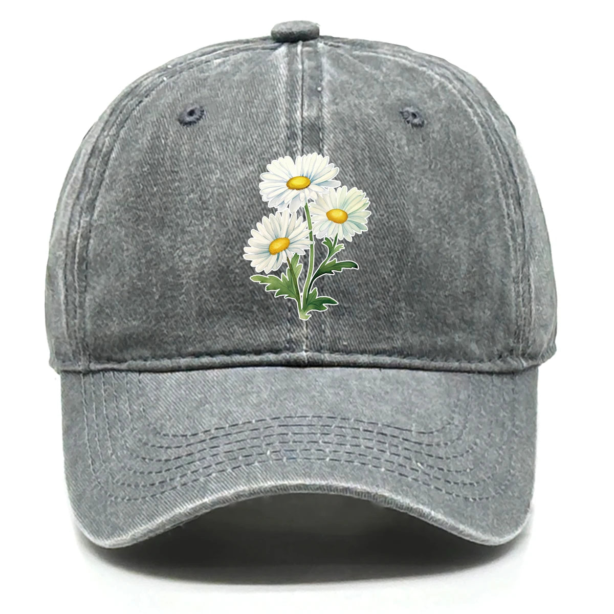 Adjustable Summer Cap For Women Men Flower Baseball Cap