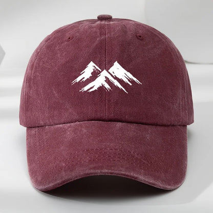 Interesting Baseball Cap Mountain Print Outdoor Men's