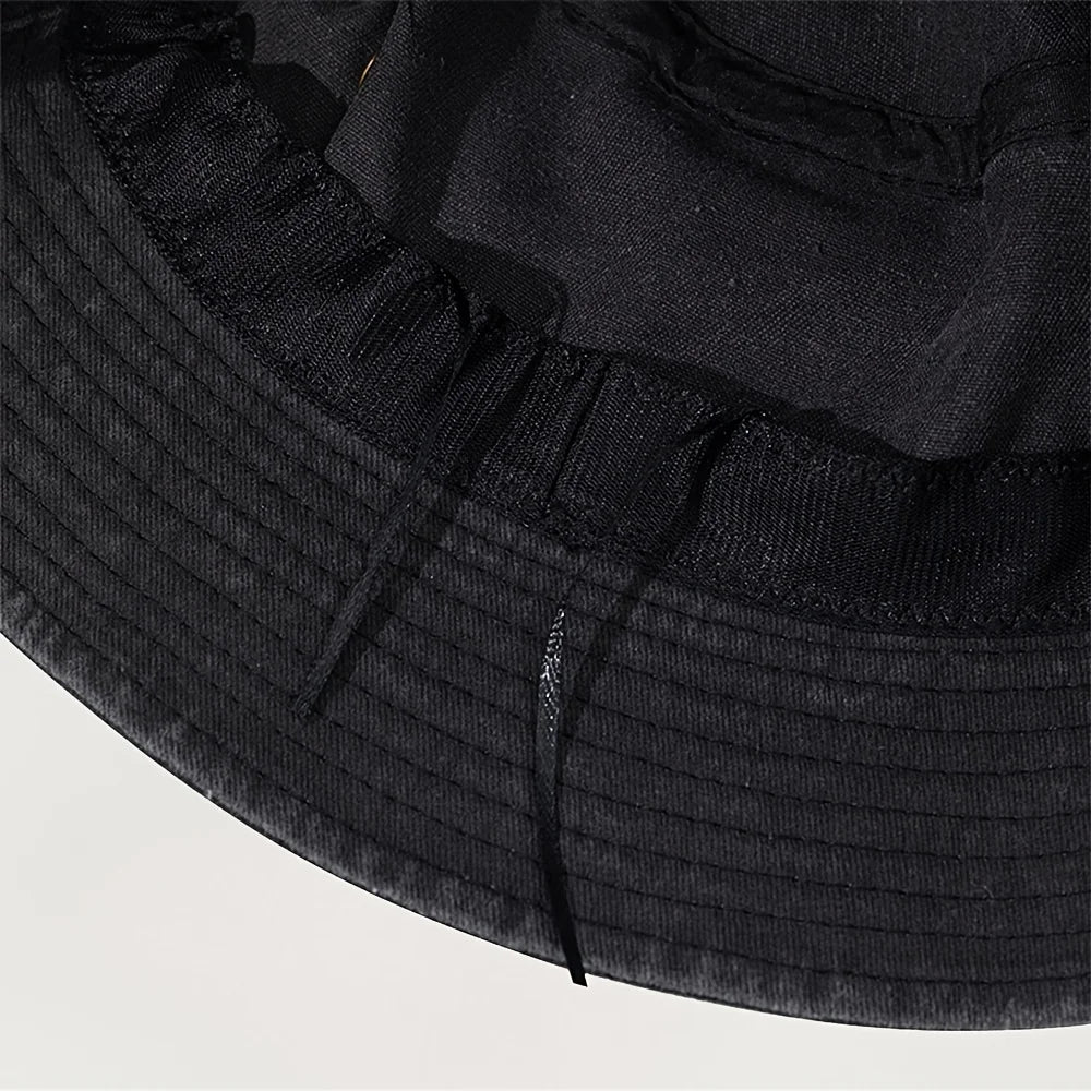 Vintage Washed Distressed Classic Fisherman Bucket Hat