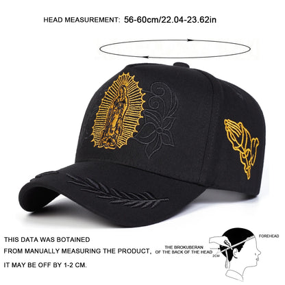 Embroidered Unisex Adjustable Outdoor Sports Snapback Cap