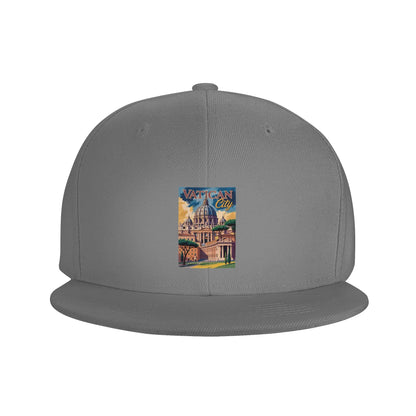 Vatican City Vintage Travel Art Snapback Cap