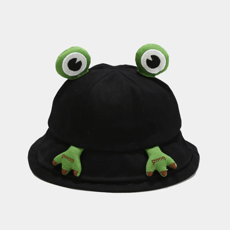 Cotton Cartoon Lovely Frog Bucket Hat