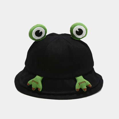 Cotton Cartoon Lovely Frog Bucket Hat