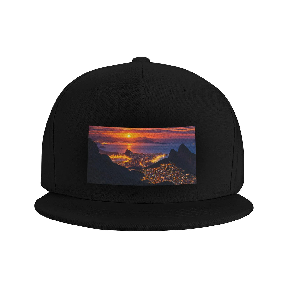 Fashion City Flat Brim Sporty Casual Snapback Cap