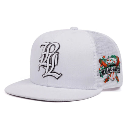 3D Embroidered P Letter Streetwear Snapback Cap