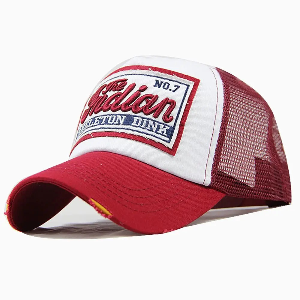 Cotton Mesh Baseball Hat Hip Hop Style