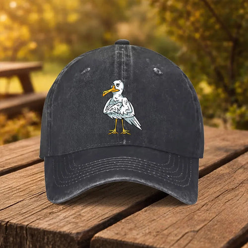 Cartoon Seagull Print Unisex Baseball Cap