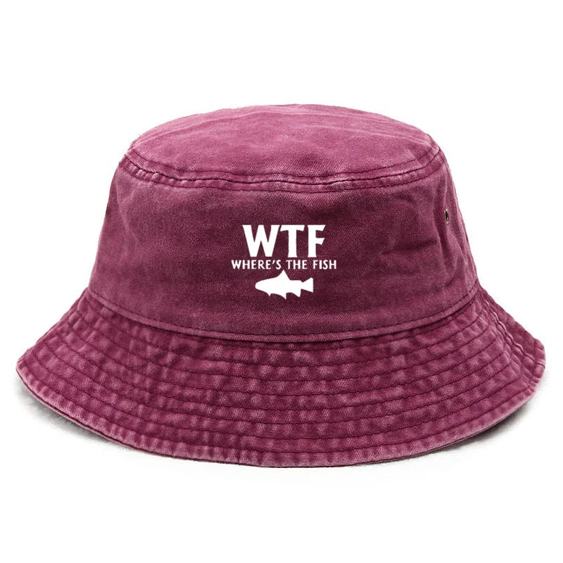 Custom Slogan Washed Cotton Bucket Hat