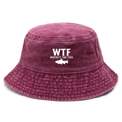 Custom Slogan Washed Cotton Bucket Hat