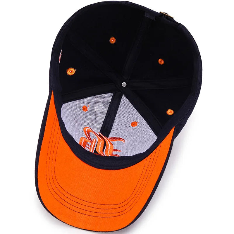 Summer Cotton Embroidery Snapback Baseball Cap