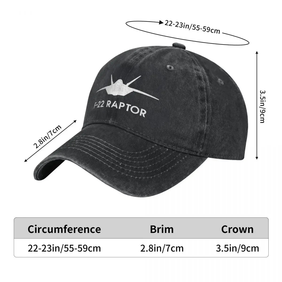 F-22 Fighter Fashion Baseball Cap