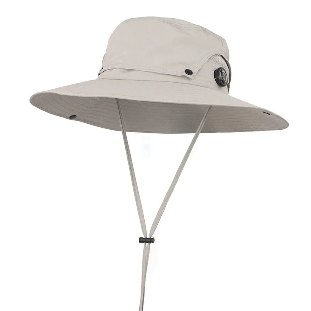 Foldable Wide Brim Mesh UV Protection Bucket Hat
