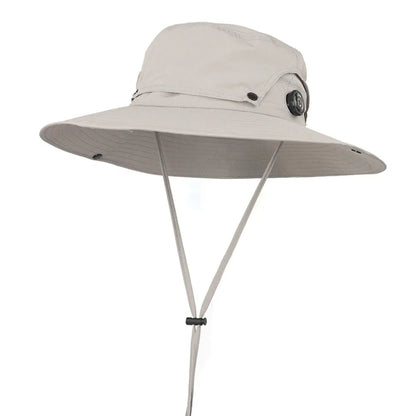 Foldable Wide Brim Mesh UV Protection Bucket Hat