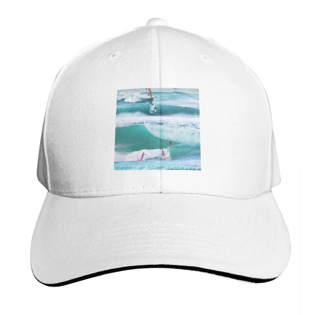 Happiness Comes In Waves Cotton Twill Baseball Cap