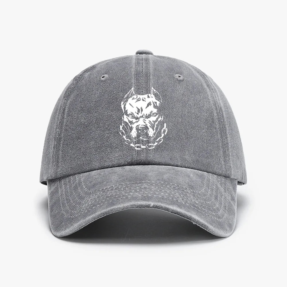 Pitbull Vintage Distressed Denim Baseball Cap