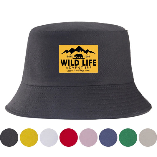 Wildlife Print Reversible Summer Bucket Hat