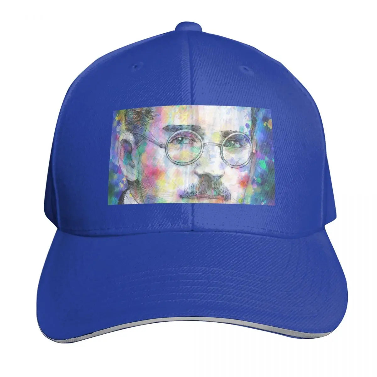 Walter Benjamin Watercolor Portrait Cotton Twill Baseball Cap