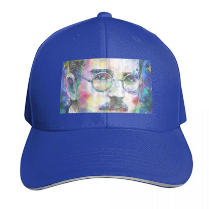 Walter Benjamin Watercolor Portrait Cotton Twill Baseball Cap
