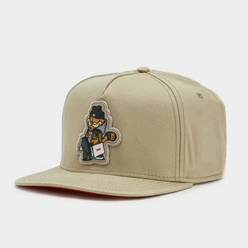 Cotton Embroidered Unisex Flat Brim Hip-Hop Snapback Cap