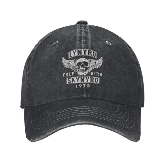 Lynyrded Free Bird Skull Baseball Cap