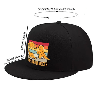 Team Dino Nuggets Retro Sunset Snapback Cap
