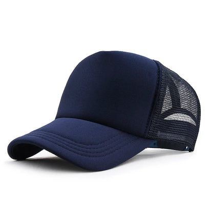 Unisex Cap Casual Plain Mesh Baseball Cap Adjustable Snapback Hats