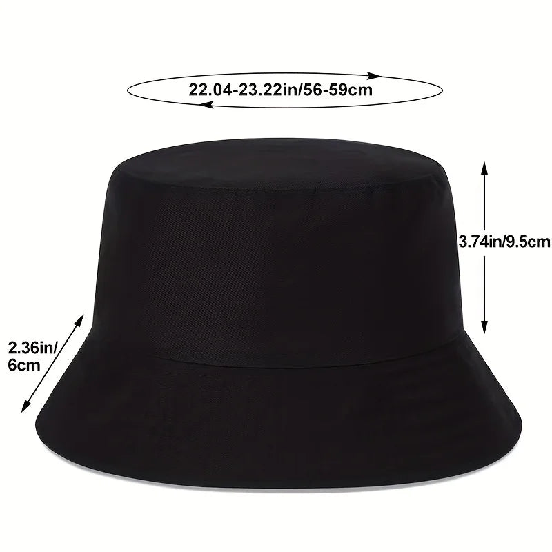 Unisex N86 Label Personality Pu Leather Bucket Hats