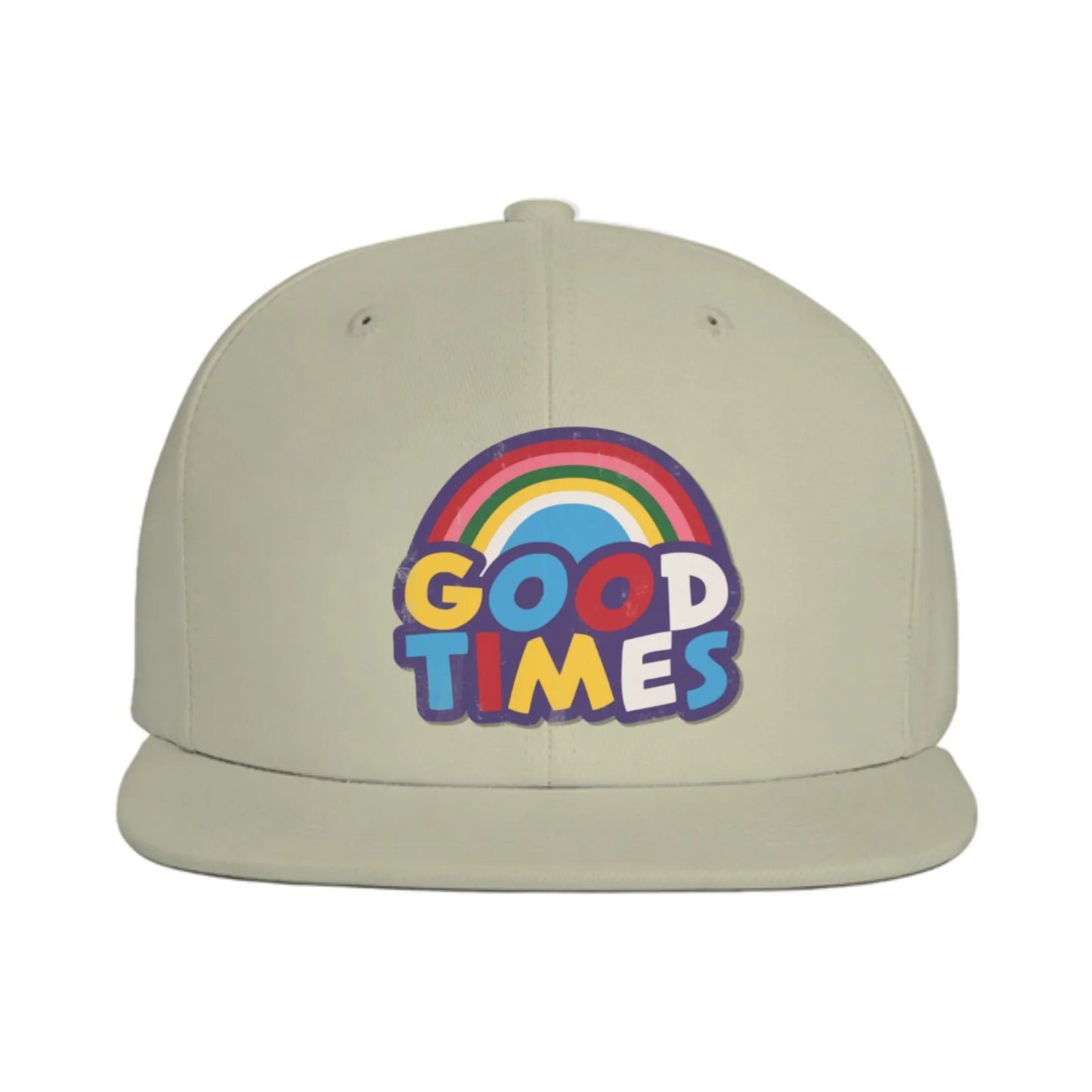 Good Times Rainbow Graphic Snapback Cap Hat